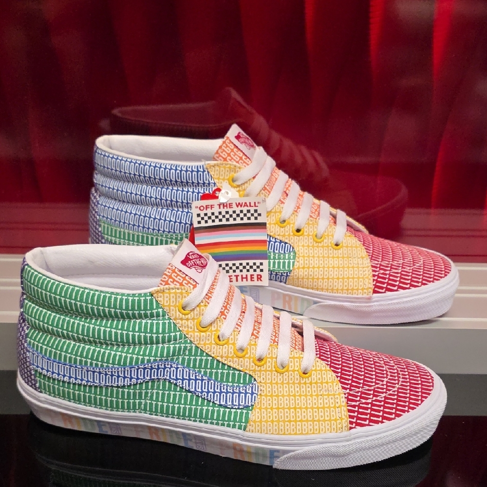 Vans Sk8 Mid Pride True White Men’s Size 12 New With Box